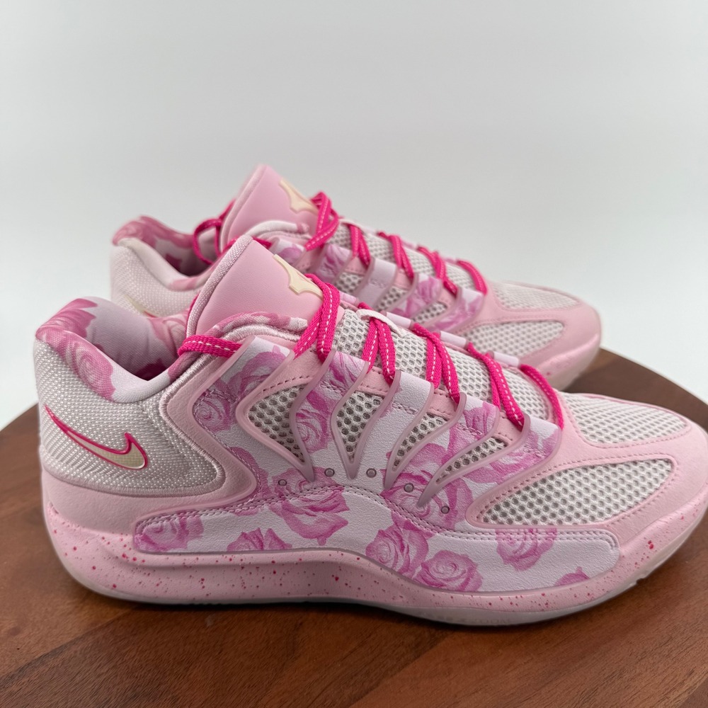 Nike KD18 NRG Aunt Pearl Mens Basketball Shoes Pink Floral HV1997-600 10.5 NEW